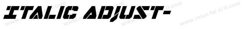Italic Adjust字体转换